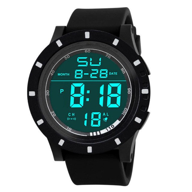 2017 Hot HONHX Men's Led Digital Watch Sports Wristwatches For Men Date Touch Screen Silicone Wrist Watch horloges mannen #502