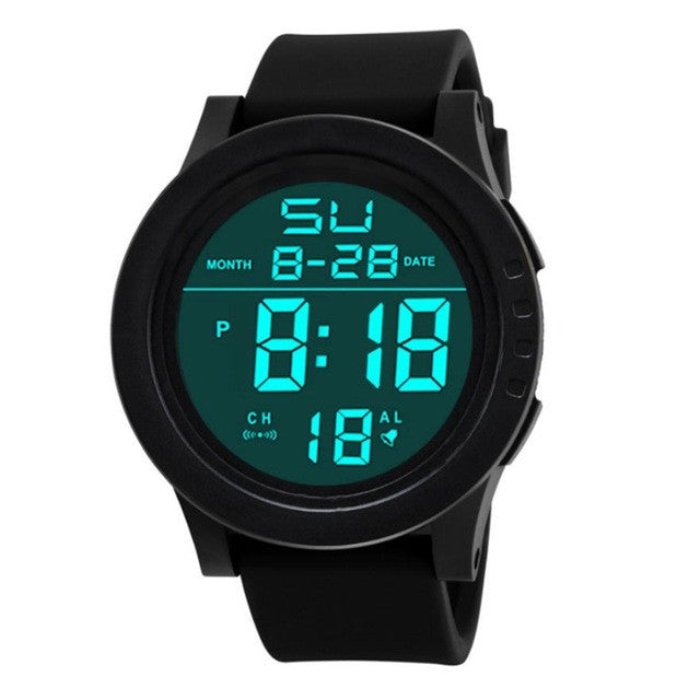 2017 Hot HONHX Men's Led Digital Watch Sports Wristwatches For Men Date Touch Screen Silicone Wrist Watch horloges mannen #502