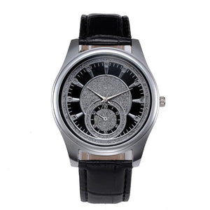 New Mens Watches Top Brand Luxury Watches Leather Stainless Steel Dial Business Quartz Wrist Watch Wristwatches Relojes