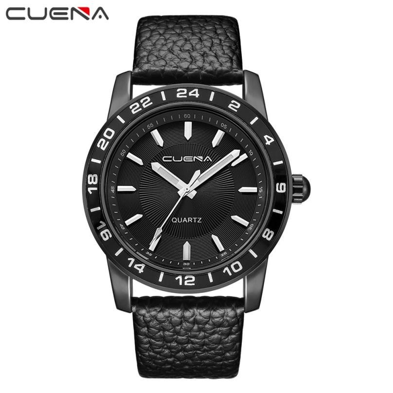 CUENA 2017 Luxury Brand Business Watch Men Quartz Clock Leather Strap Clock Man Relogios Masculino relojes hombre 2017 #XJ10