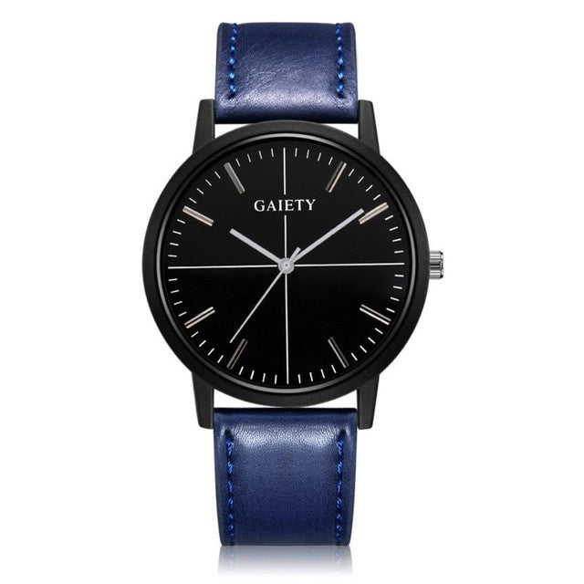 GAIETY 2017 Simple Men Watches Men Faux Leather Band Quartz Wrist Wristwatch Male Clock Relogio Masculino orologio uomo #815