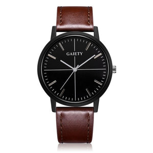 GAIETY 2017 Simple Men Watches Men Faux Leather Band Quartz Wrist Wristwatch Male Clock Relogio Masculino orologio uomo #815