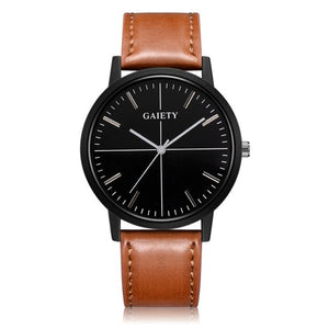 GAIETY 2017 Simple Men Watches Men Faux Leather Band Quartz Wrist Wristwatch Male Clock Relogio Masculino orologio uomo #815