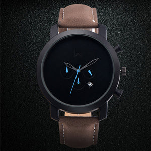 Retro Design Leather Band Analog Alloy Quartz Wrist Watch