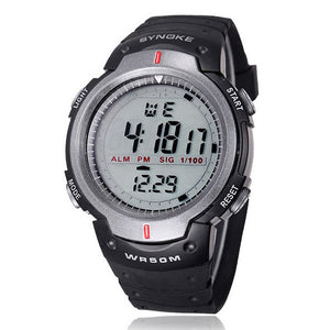 Waterproof Outdoor Sports Men Digital LED Quartz Alarm Wrist Watch