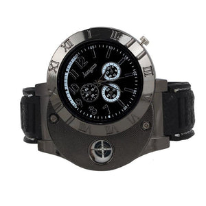 Windproof Casual Military Quartz Watch USB Cigarette Cigar Flameless Lighter
