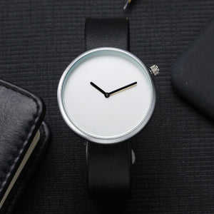 TOMI Fashion Casual Men 's Roundedssines Retro Design Leather Band Watch