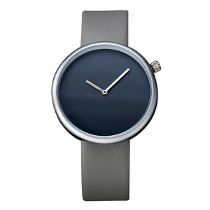 TOMI Fashion Casual Men 's Roundedssines Retro Design Leather Band Watch