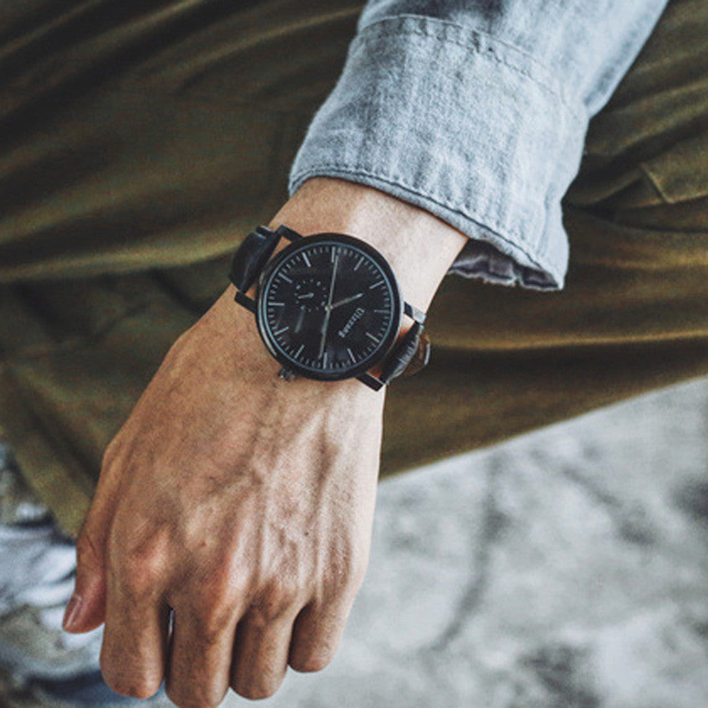 Fashion Classic Retro Dial Watch Large Dial Tide Watch Men 's Watches