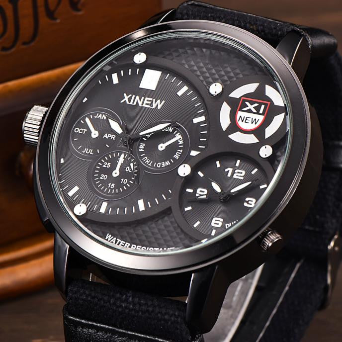 30M waterproof Men's Military Luxury Watch Sport Analog Quartz Mens Wristwatch