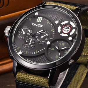 30M waterproof Men's Military Luxury Watch Sport Analog Quartz Mens Wristwatch