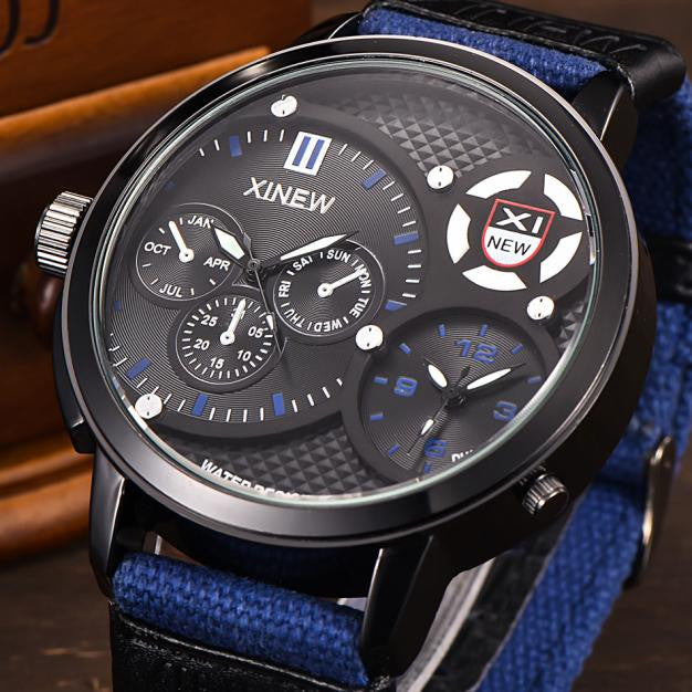 30M waterproof Men's Military Luxury Watch Sport Analog Quartz Mens Wristwatch
