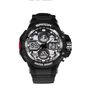 7 Color Backlights Sport Watch Men Chronograph Military Watch Waterproof Clock