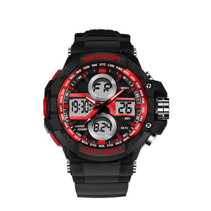 7 Color Backlights Sport Watch Men Chronograph Military Watch Waterproof Clock