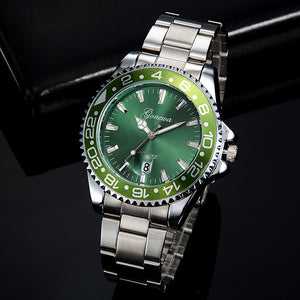 GONEWA Men Fashion Military Stainless Steel Date Sport Quartz Analog Wrist Watch