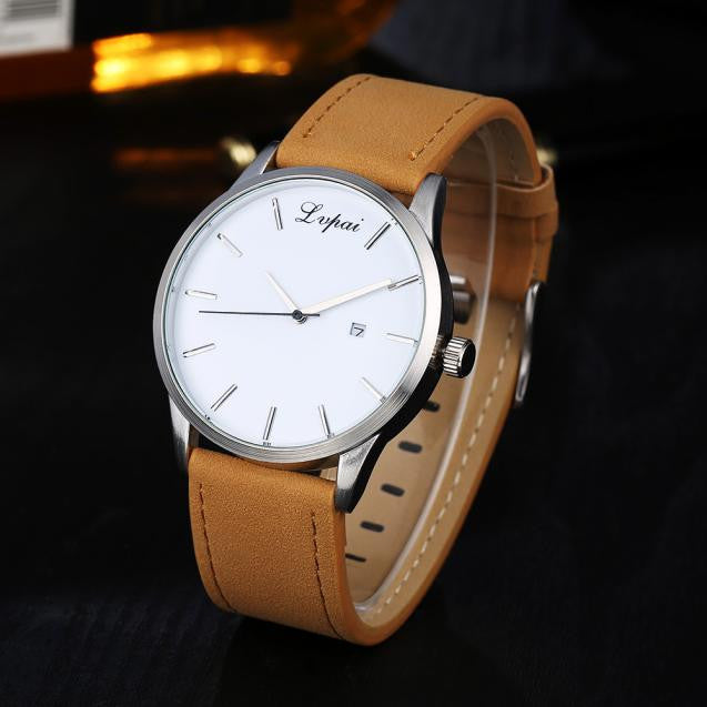 Luxury Women's Men's Watches Analog Quartz Leather Sport Wrist Dress Date Watch