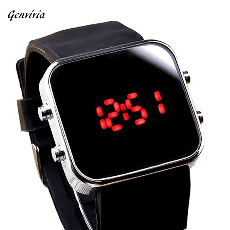 GENVIVIA 2017 New arrival watches for men & women Mirror LED Digital Watch Mele Sport Watches Unisex Watch Gift For Men Women