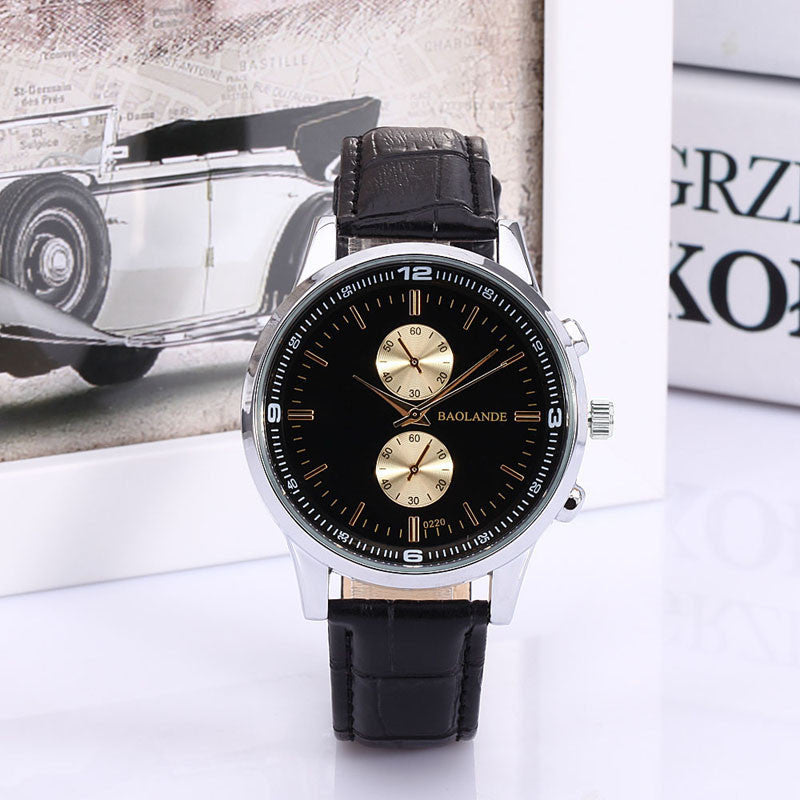 Man And Womensiness Numerals Faux Leather Analog Quartz Watch