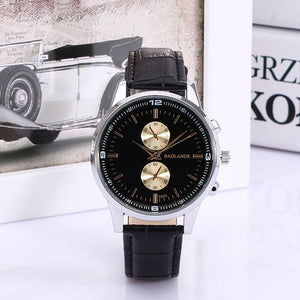 Man And Womensiness Numerals Faux Leather Analog Quartz Watch