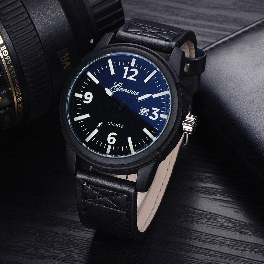 GONEWAsiness Men Fashion Luxury Watch Casual Full Steel Calendar Quartz