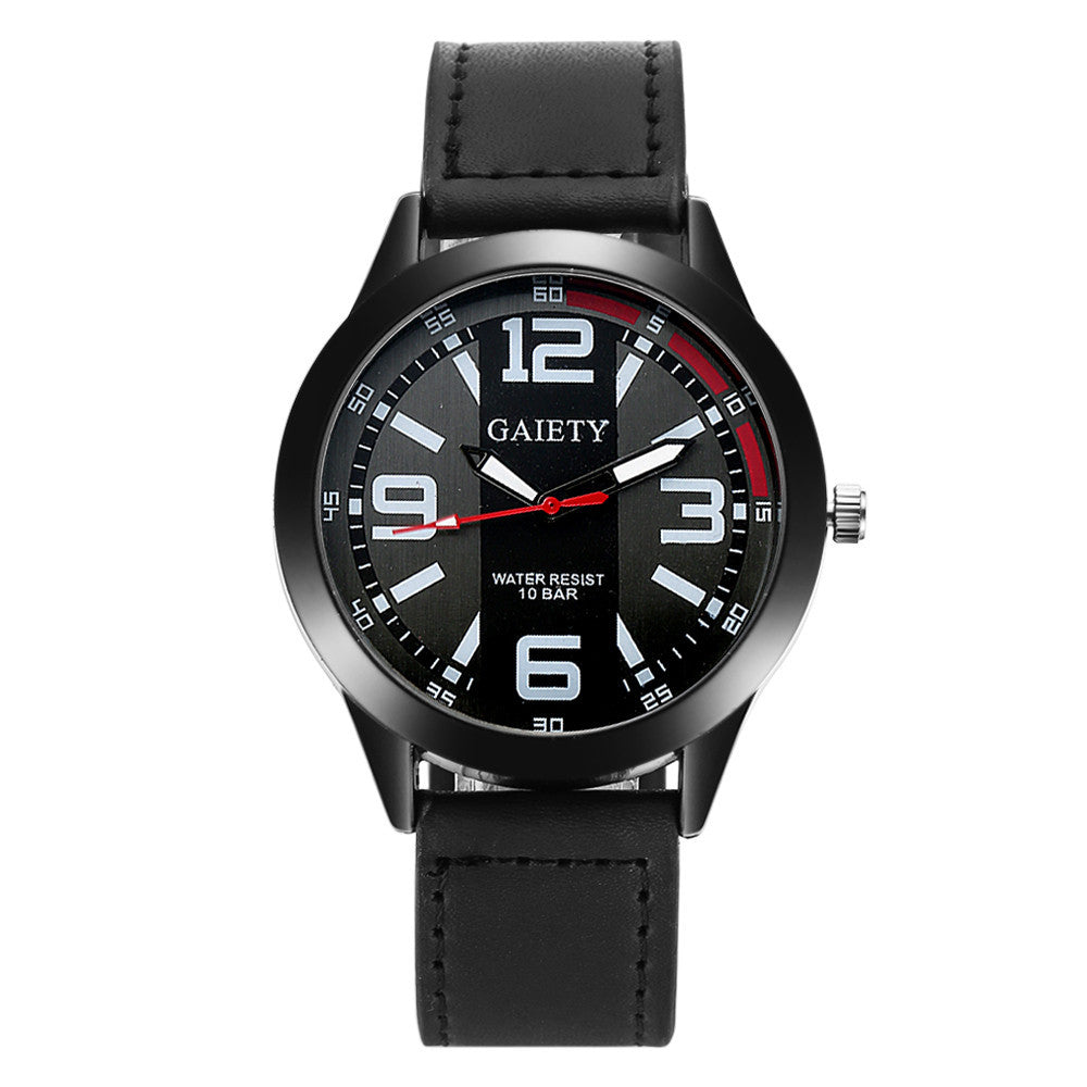 Retro Design Luxury Men's Watch Stainless steel Leather Analog Quartz Watches