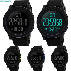 LED Waterproof Digital Quartz Fashion Watch Military Sport Men's